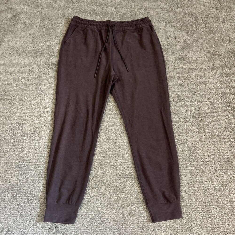 Beyond Yoga Joggers Womens Medium Pants Brown Pockets Stretch Soft Lounge USA